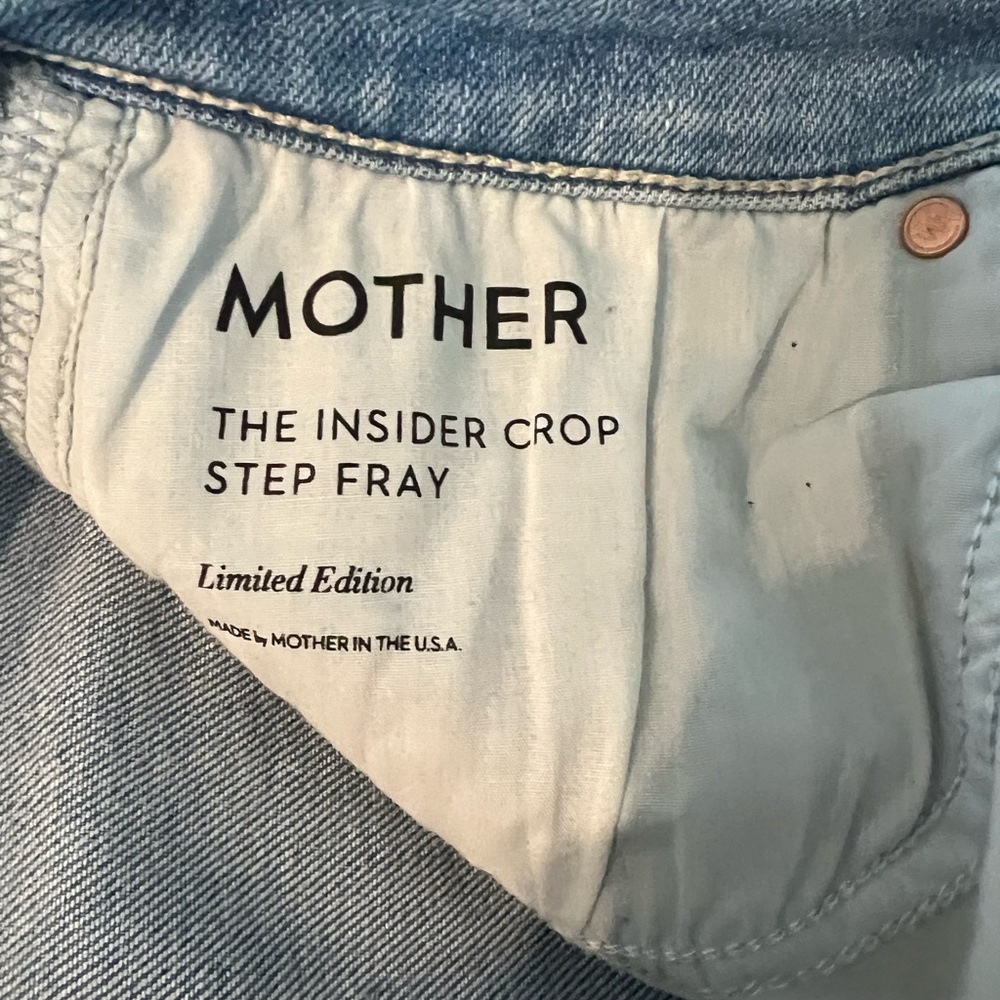 Mother Insider Step Crop Fray Size 29